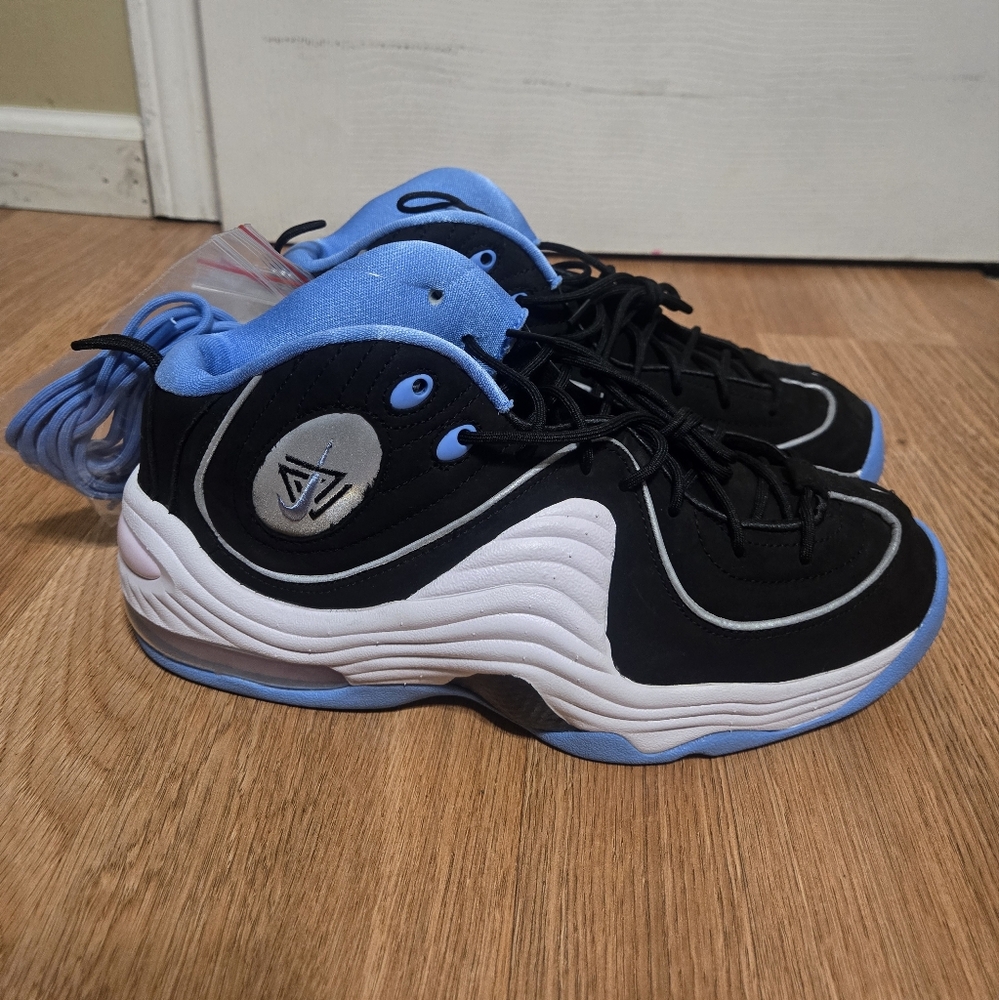 Nike Social Status x Air Penny 2 Mens Size 9 Shoes Black And Blue - Picture 4 of 8